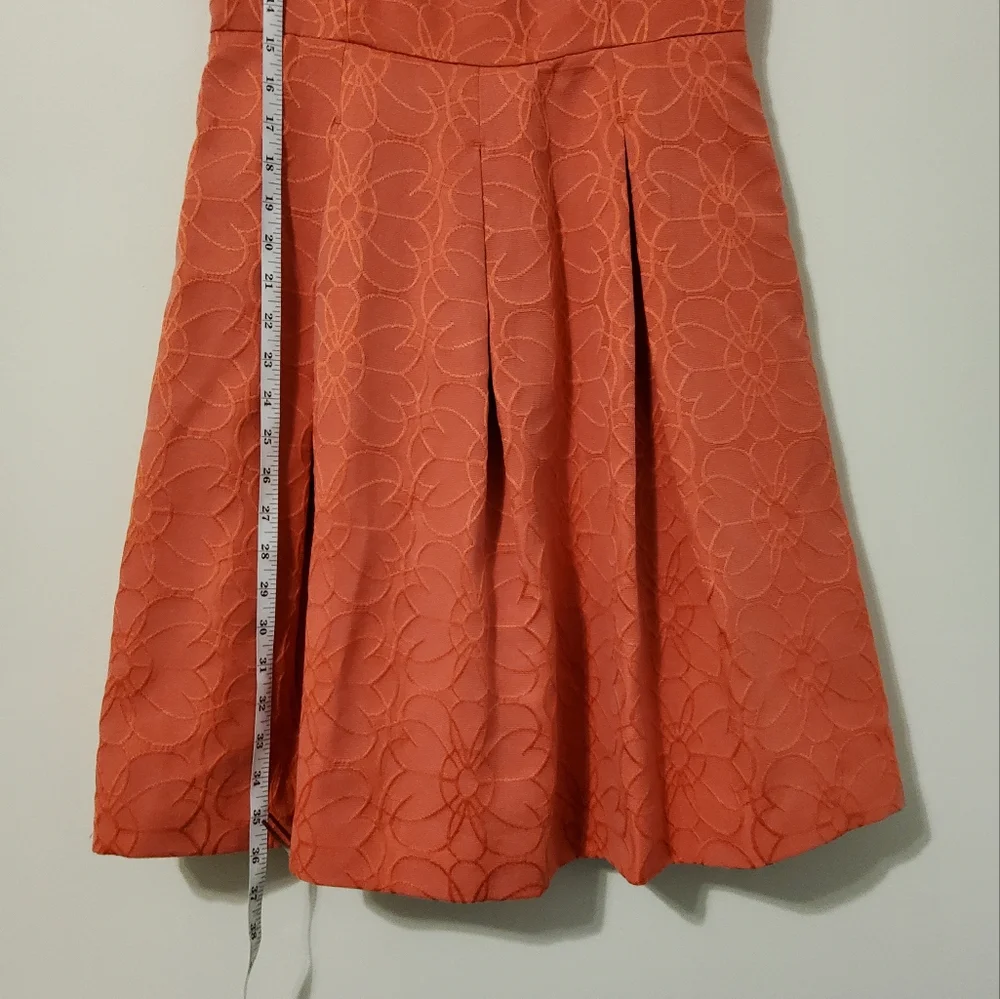 Jones Wear Dress Pink Floral Embroidered Sleeveless Fit & Flare Dress Size 6 - Picture 5 of 10